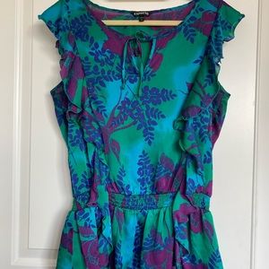 💙💚💜Express Colorful Ruffle Blouse💙💚💜